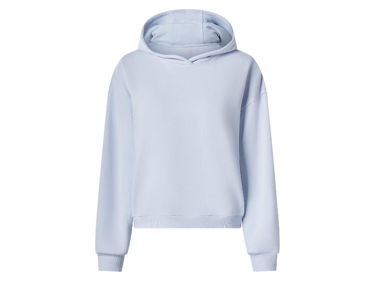 Hellblauer Kapuzenpullover