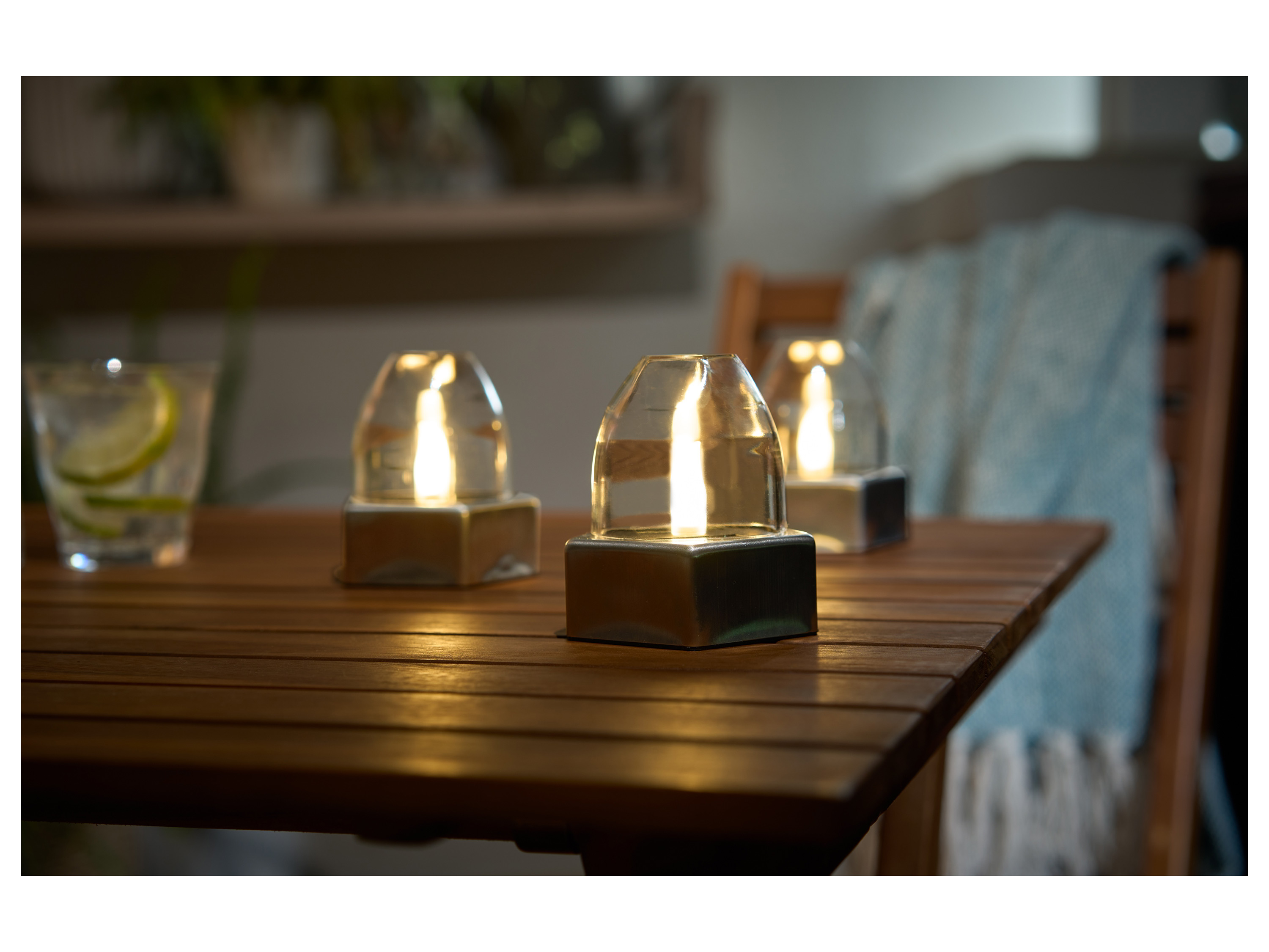 Thumbnail - LIVARNO home LED Solarleuchte 3er Dunkelgrau/ Silber (Solar LED Lampe 3er Set)