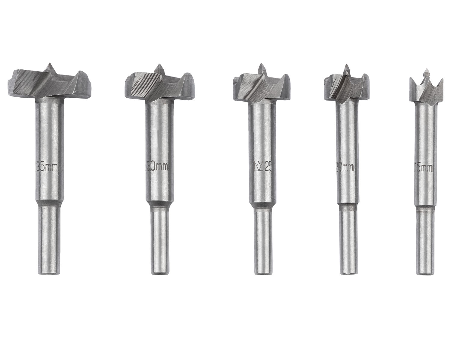 PARKSIDE® Spezialbohrerset (Forstner Bohrer 5-tlg.) | 04054601001474