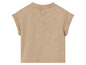 Beigefarbenes T-Shirt mit kurzen Ärmeln