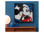 Ein LEGO Art Set mit einem Mosaik-Porträt von Mickey Mouse.
