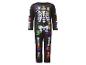 Schwarzer Kinder-Overall mit Skelett-Aufdruck und Halloween-Motiven