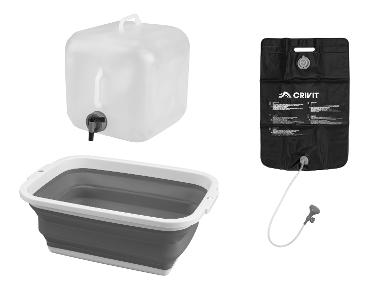 CRIVIT Campingdusche/Campingspüle/Wasserkanister