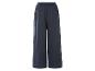 Dunkelblaue, weite Hose mit elastischem Bund.