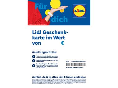 Lidl Geschenkkarte 35,00 € (PDF Gutschein)
