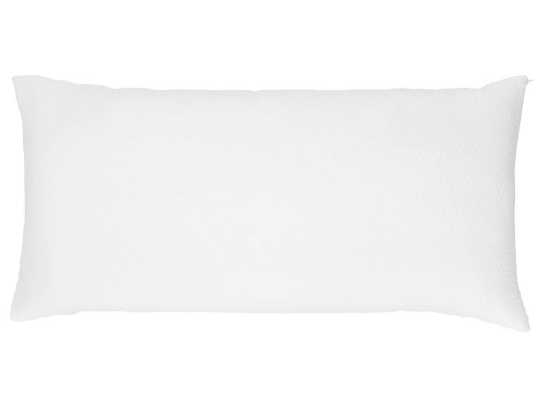 Weißes rechteckiges Kissen mit Rautenstruktur