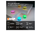 Farbige App-gesteuerte LED-Leuchten mit Funktionen wie Automatisierung und Gruppierung.
