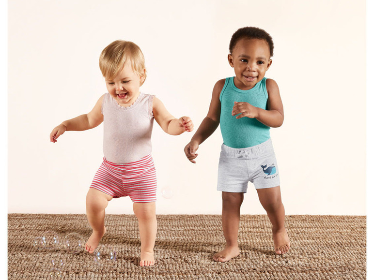 Gehe zu Vollbildansicht: lupilu Baby Jungen Shorts, 2 Stück, mit elastischem Bund - Bild 10
