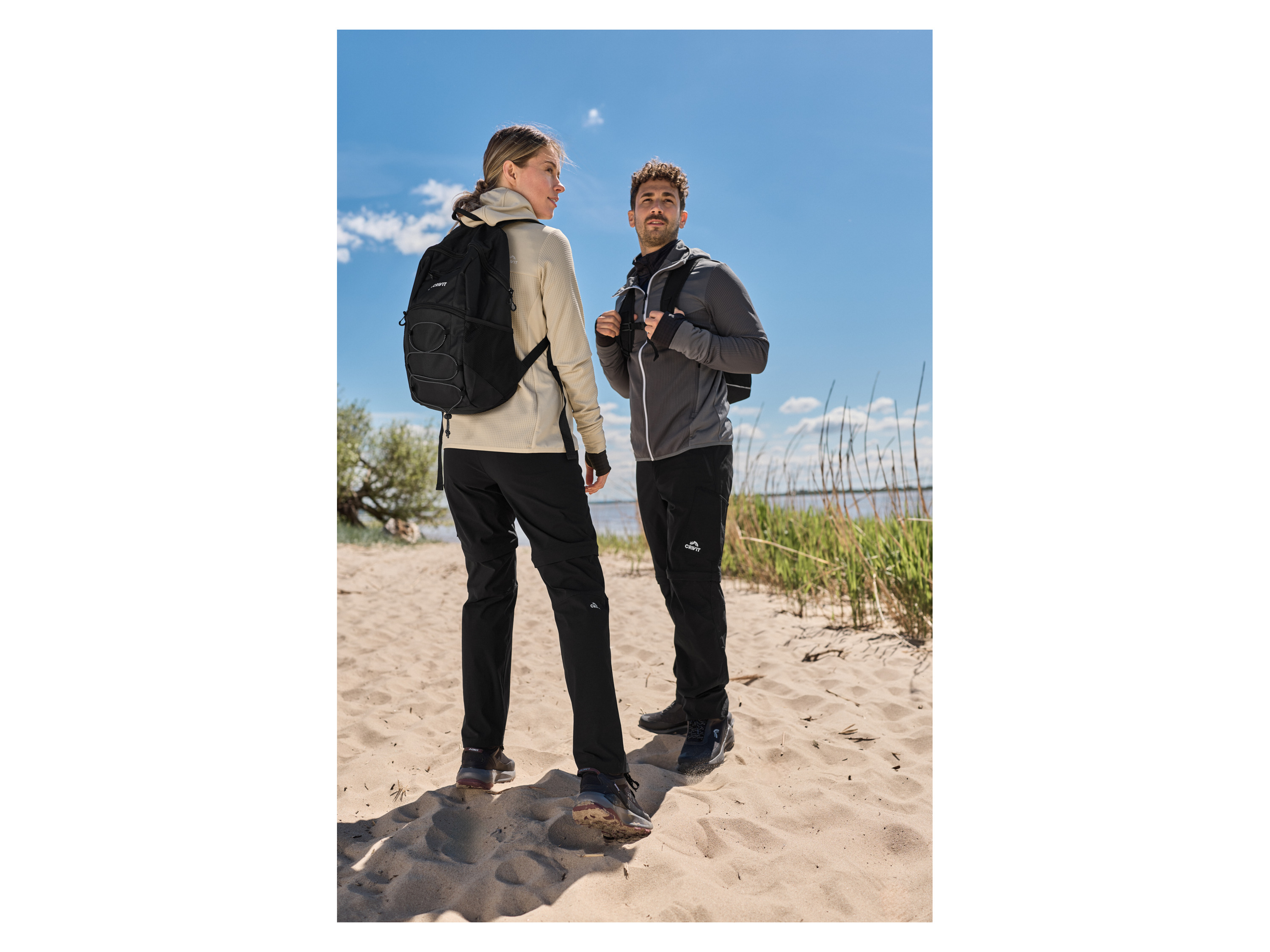 CRIVIT Damen Premium Funktionsjacke (Beige, S(36/38)) – Bild 4 von 4
