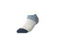 Sneaker-Socke in Blau, Weiß und Dunkelblau.