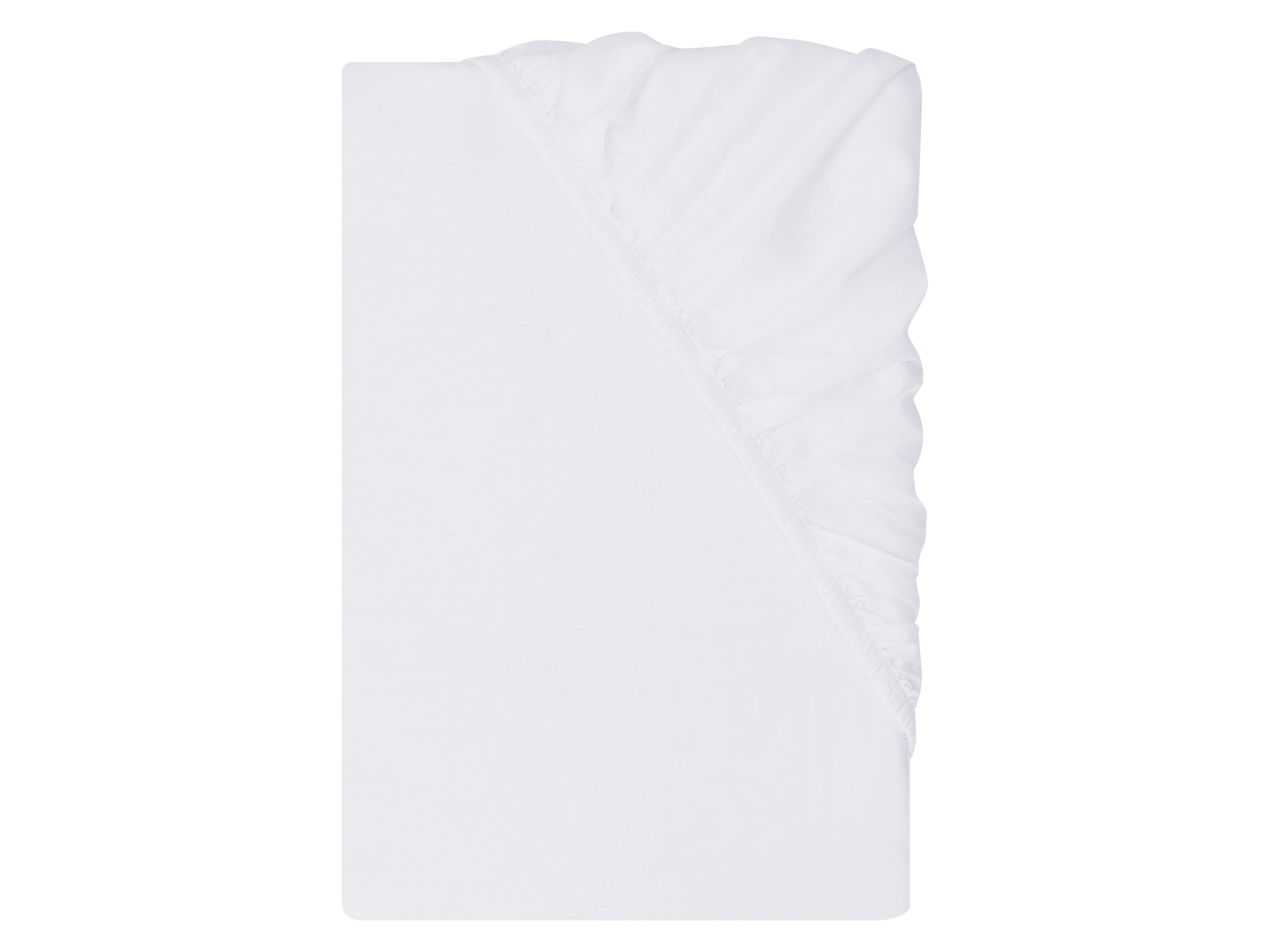 LIVARNO® Satin-Spannbettlaken, 90-100 x 200 cm (Weiß)
