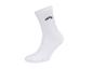 Weißer Sportsocken mit schwarzem Logo
