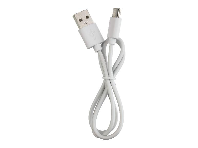 Weißes USB-C auf USB Kabel.