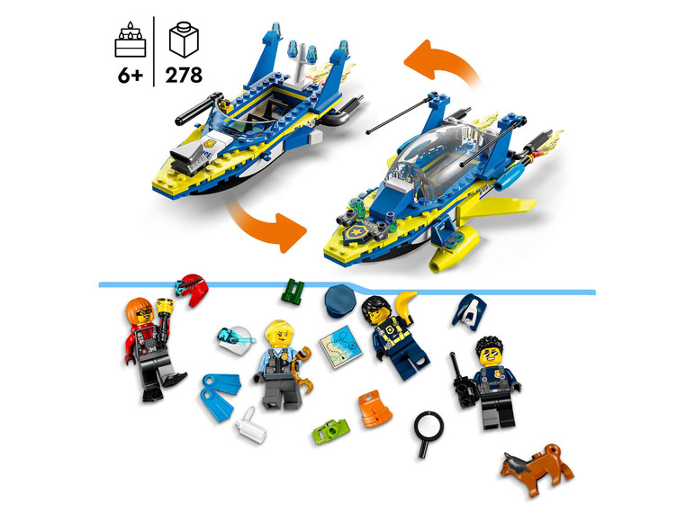 Gehe zu Vollbildansicht: LEGO® City 60355 »Detektivmissionen der Wasserpolizei« - Bild 4
