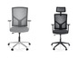Zwei ergonomische Bürostühle mit Netzrückenlehne