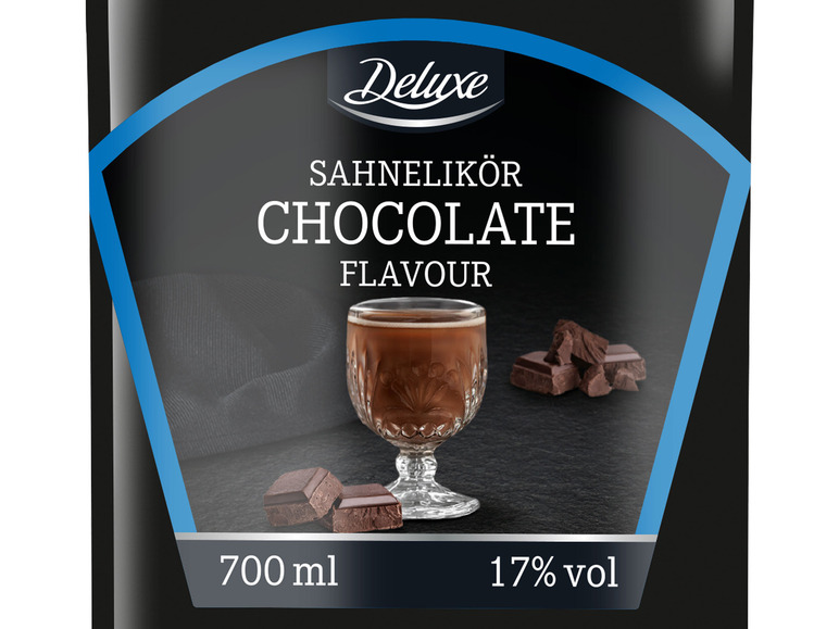 Gehe zu Vollbildansicht: DELUXE Premium Sahnelikör Schokolade 17% Vol - Bild 2
