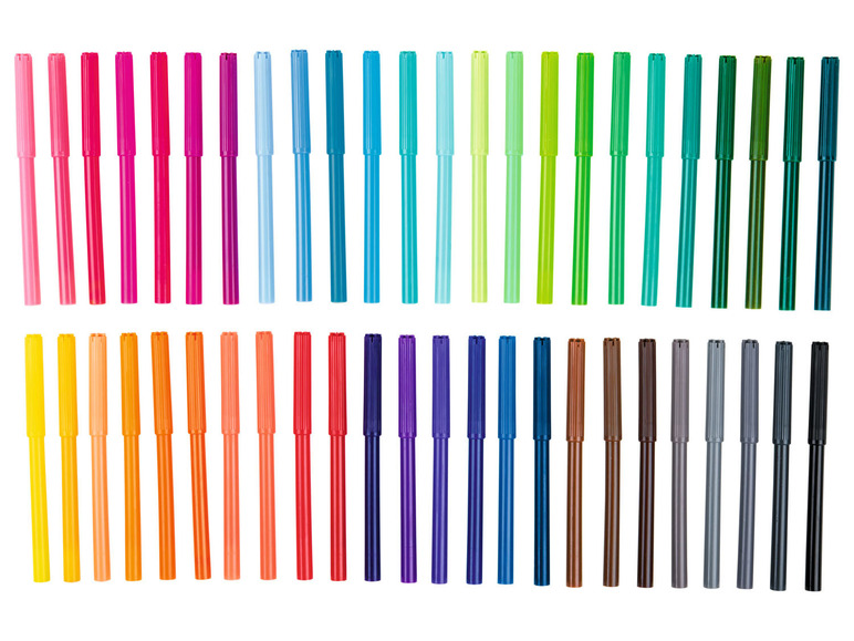 Eine Sammlung von Buntstiften in verschiedenen Farben.