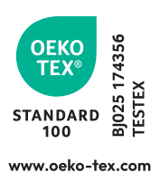 OEKO-TEX STANDARD 100 Etikett, BJ025 174356 TESTEX, www.oeko-tex.com