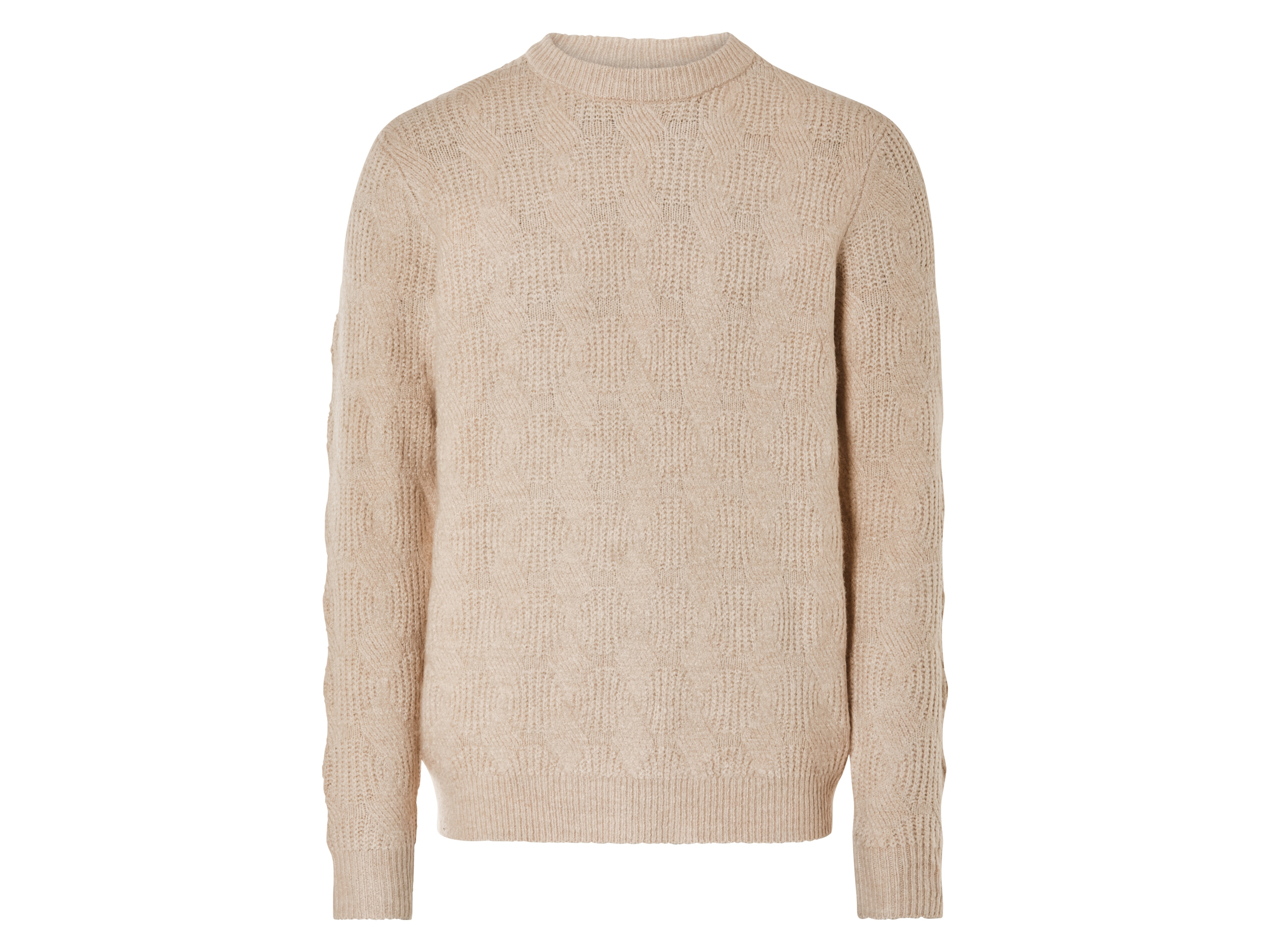 LIVERGY® Herren Pullover Grobstrick (Beige, XL(56/58))""