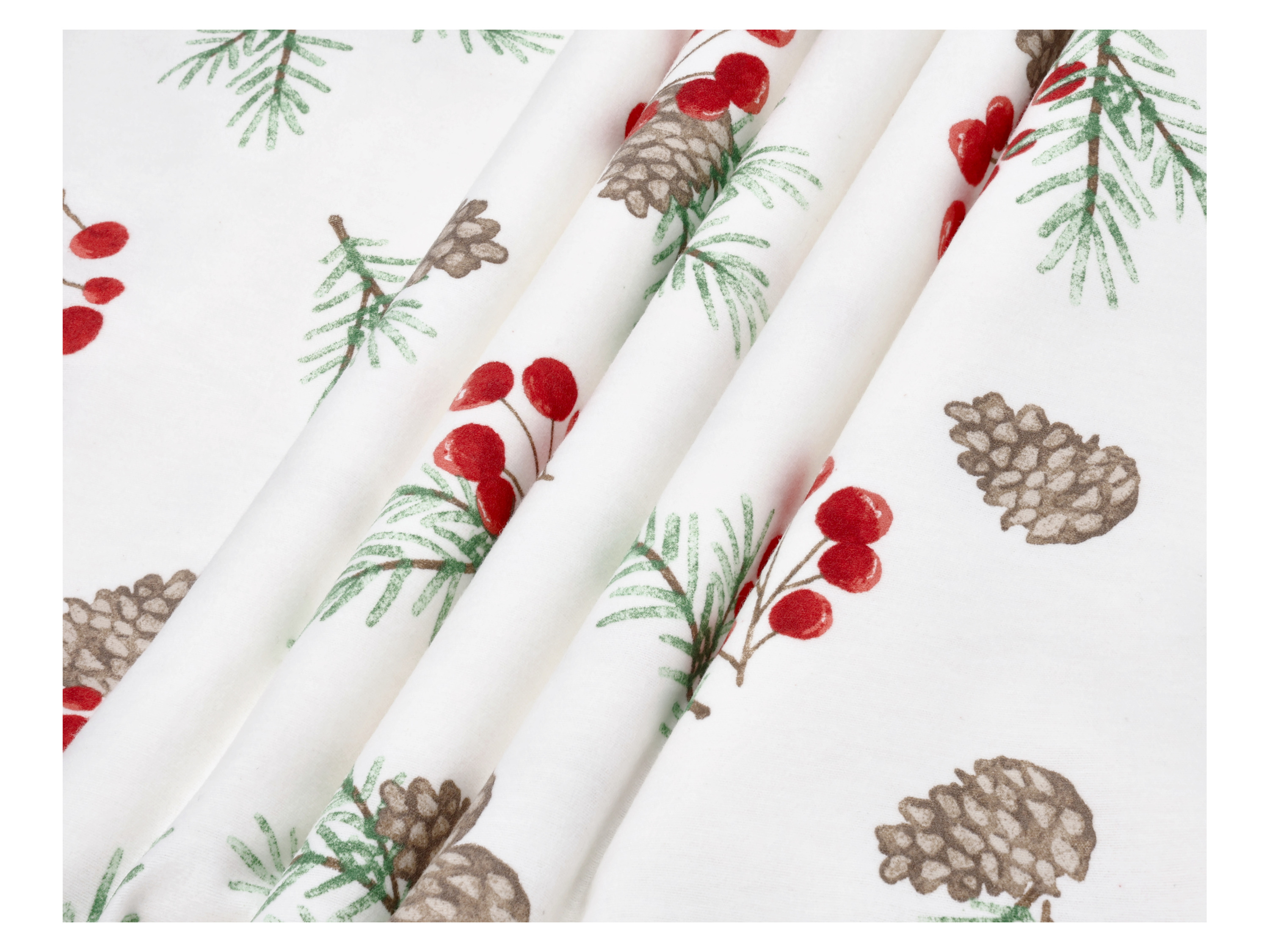 Thumbnail - LIVARNO® Feinbiber-Bettwäsche, 135 x 200 cm (Tannenzweige)