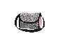 Grau-pinke Umhängetasche aus dem BAYER DESIGN Puppenbuggy-Set.