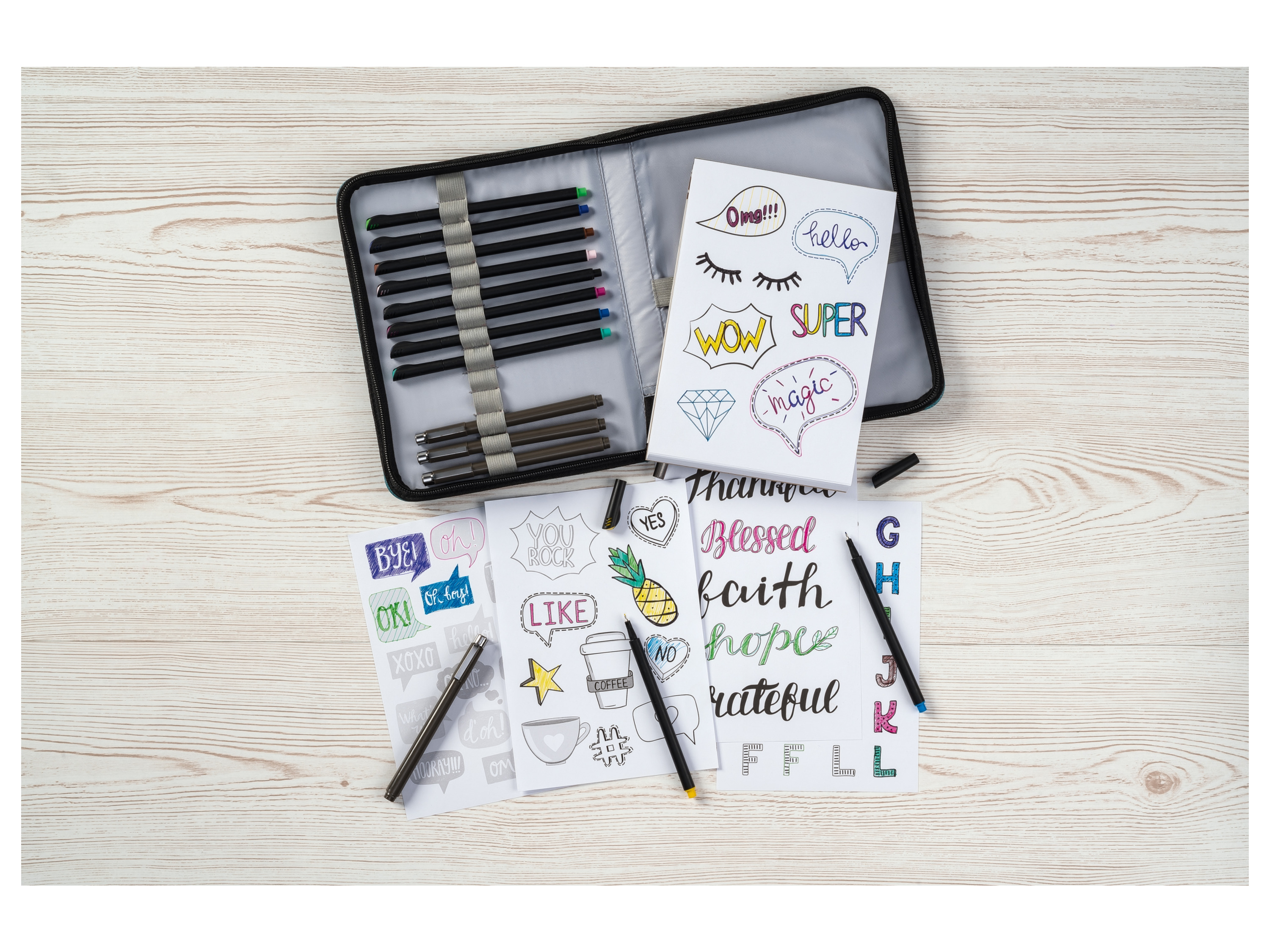 CRELANDO® Künstleretui (Reiseset Handlettering) – Bild 2 von 4