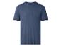 Einfaches blaues Herren-T-Shirt mit kurzen Ärmeln