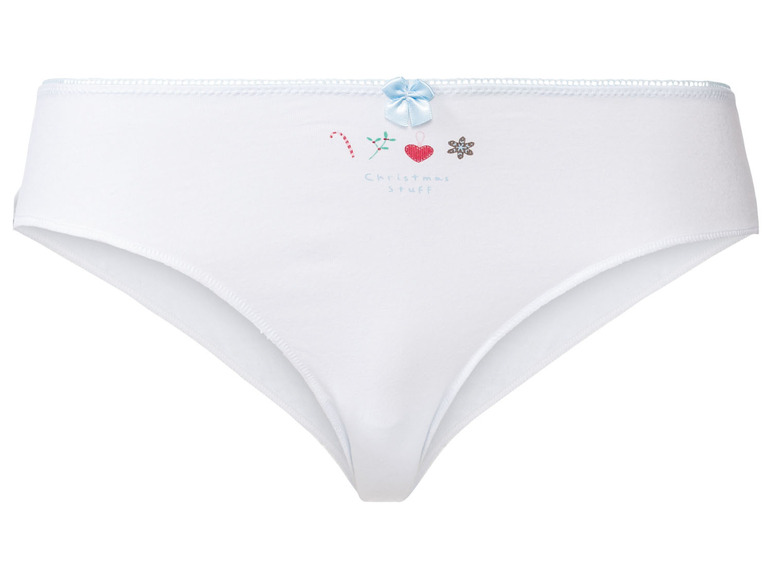 Gehe zu Vollbildansicht: Happy Shorts Damen Slips, 4 Stück, mit Weihnachtsmotiv & Geschenkverpackung - Bild 32