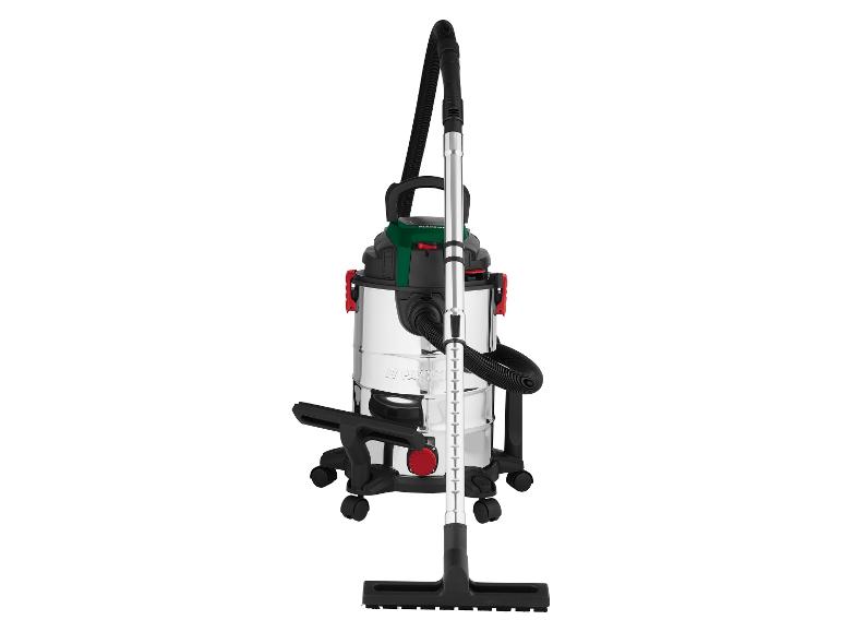 Nass-Trockensauger mit Edelstahlbehälter und Zubehör
