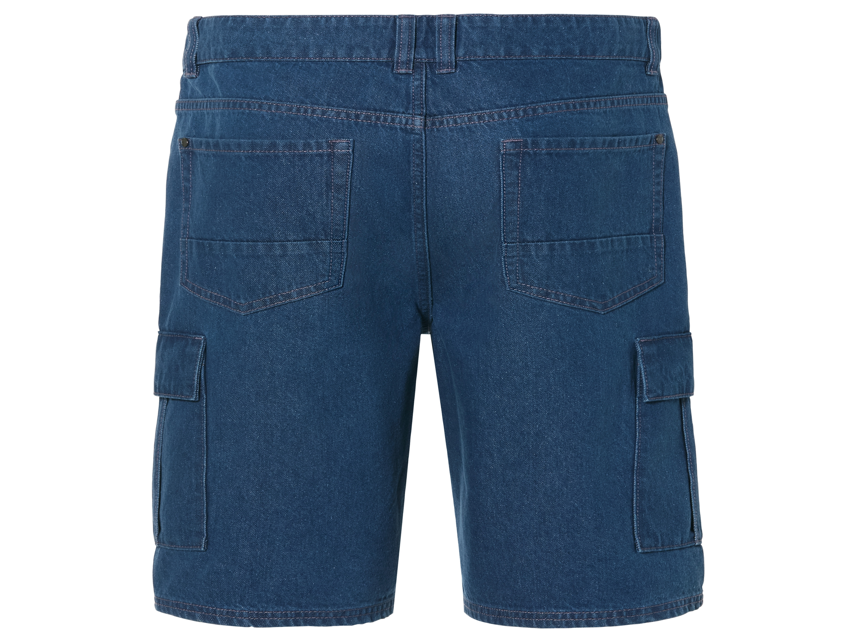 Thumbnail - LIVERGY® Herren Jeansshorts Cargo (Blau, 32)