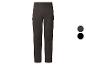 Dunkelgraue Cargohose mit Taschen und schwarzen und grauen Farbmustern.