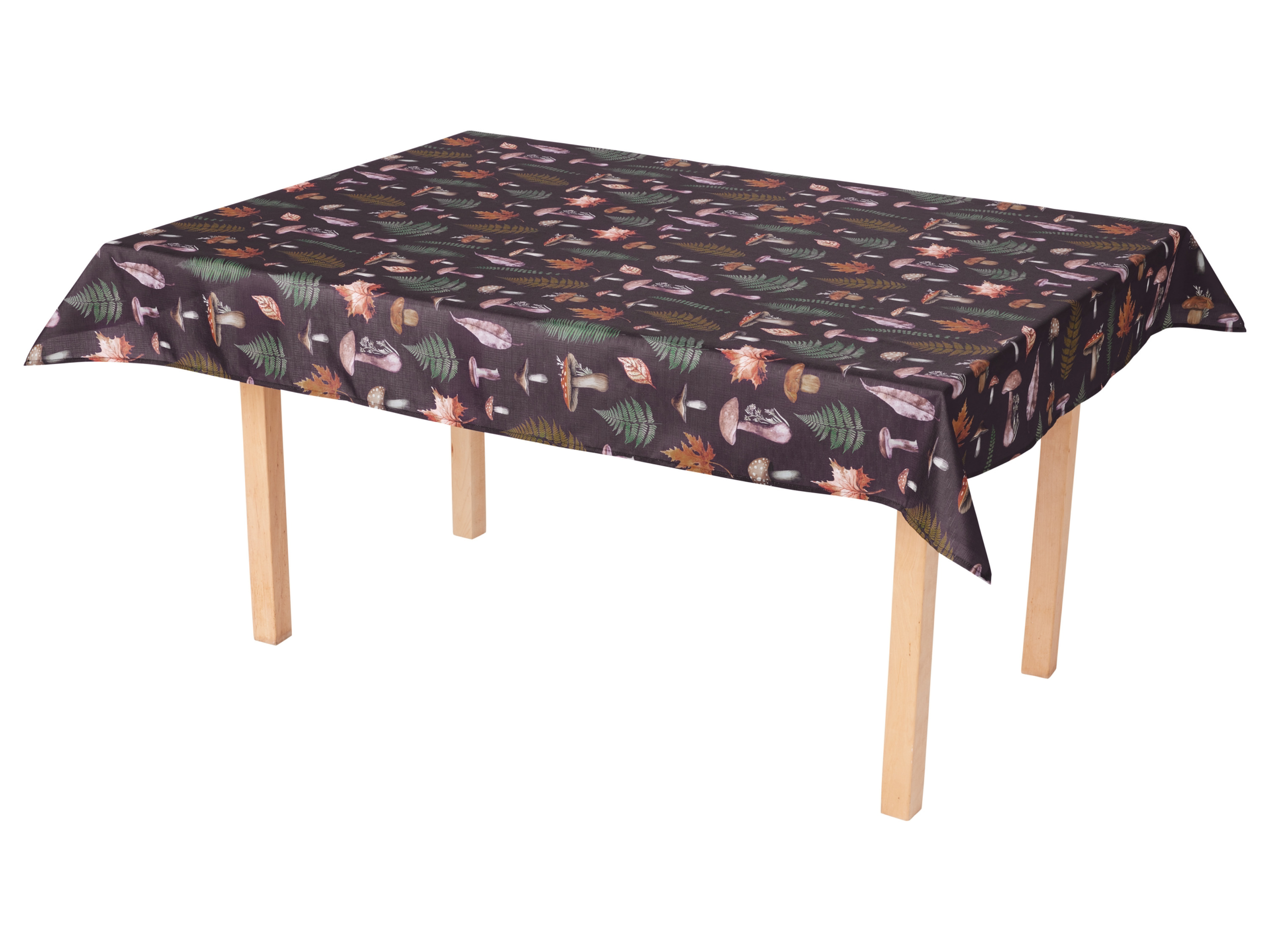 Thumbnail - LIVARNO home Tischdecke / Tischläufer-Set, aus recyceltem Material (Tischdecke, Pilze)