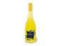 Flasche gelber Limoncello Spritz mit Zitronen- und Blumenetikett.