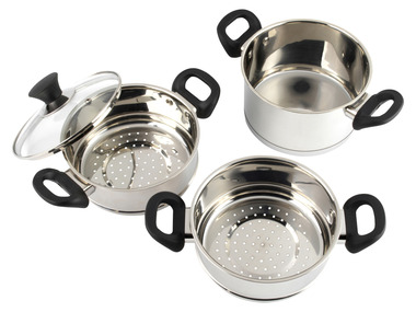 Salter - Salter® Dampfgartopf-Set, 4-tlg. Ø 18 cm