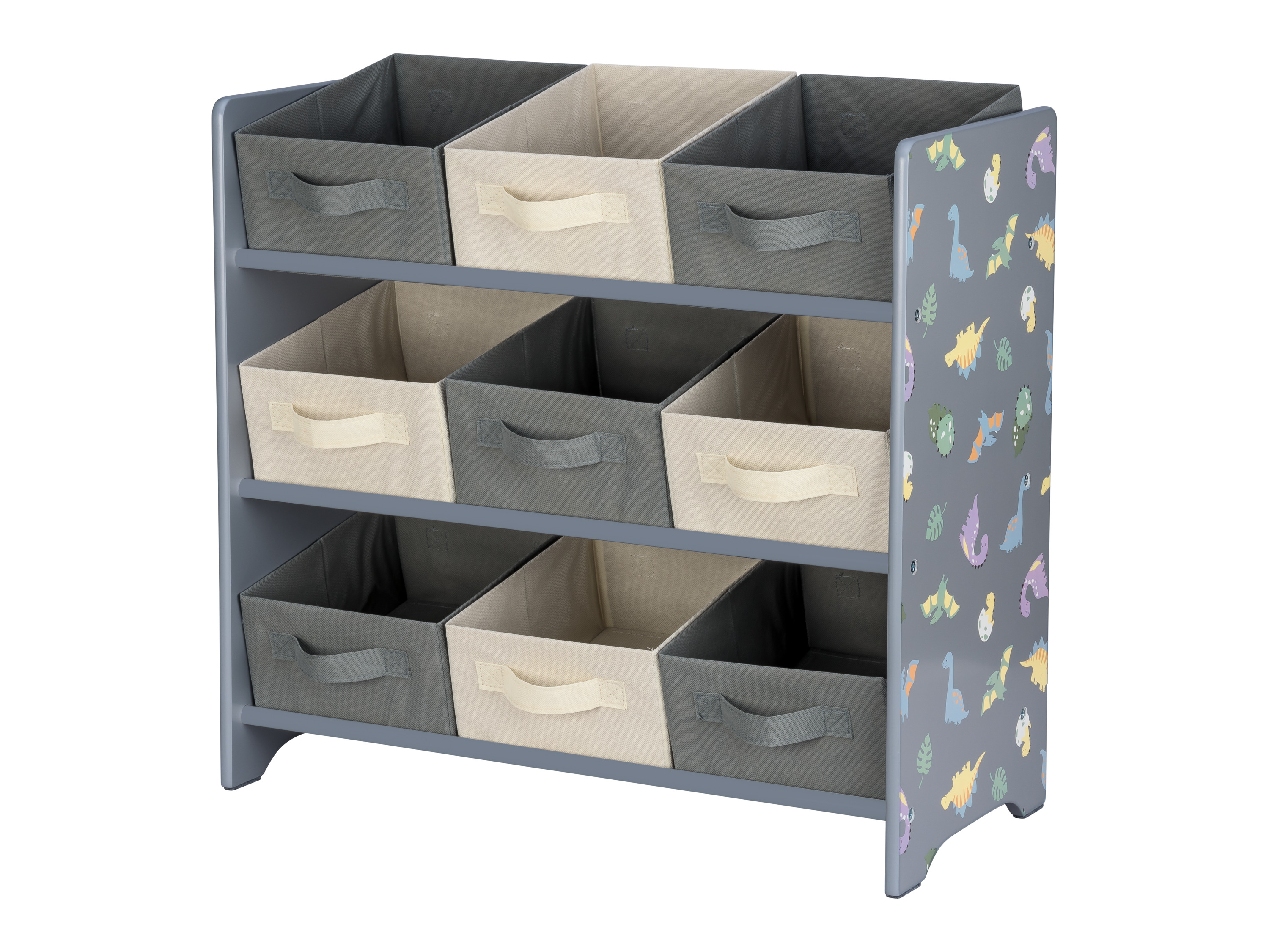 Thumbnail - LIVARNO home Kinder Aufbewahrungsregal (Dinosaurier/grau)