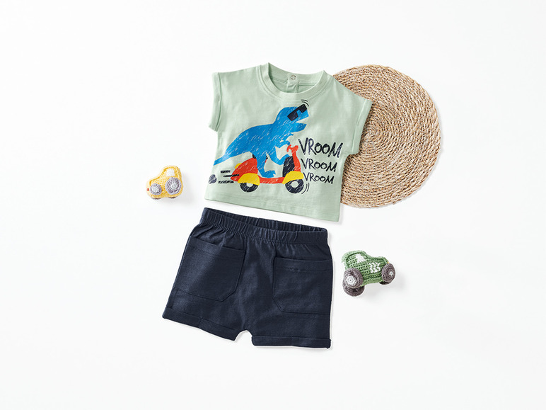 Gehe zu Vollbildansicht: lupilu® Baby Jungen Sommerset, 2-teilig, aus reiner Bio-Baumwolle - Bild 10