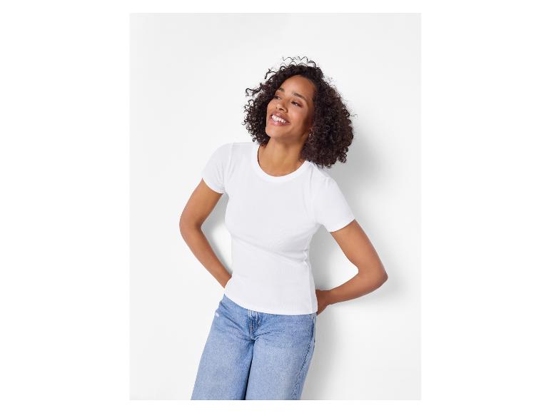 Damen Geripptes T-Shirt