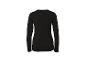 Schwarzes Langarm-T-Shirt für Damen, Rückansicht