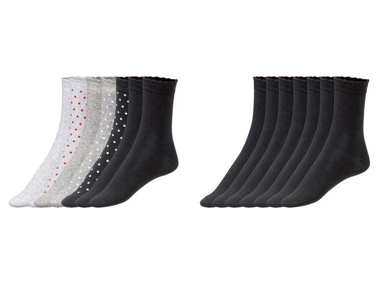 Gehe zu Vollbildansicht: esmara Damen Socken, 7 Paar, mit Pikeebund - Bild 1