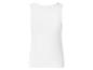 Weißes geripptes Herren-Tanktop, Rückansicht
