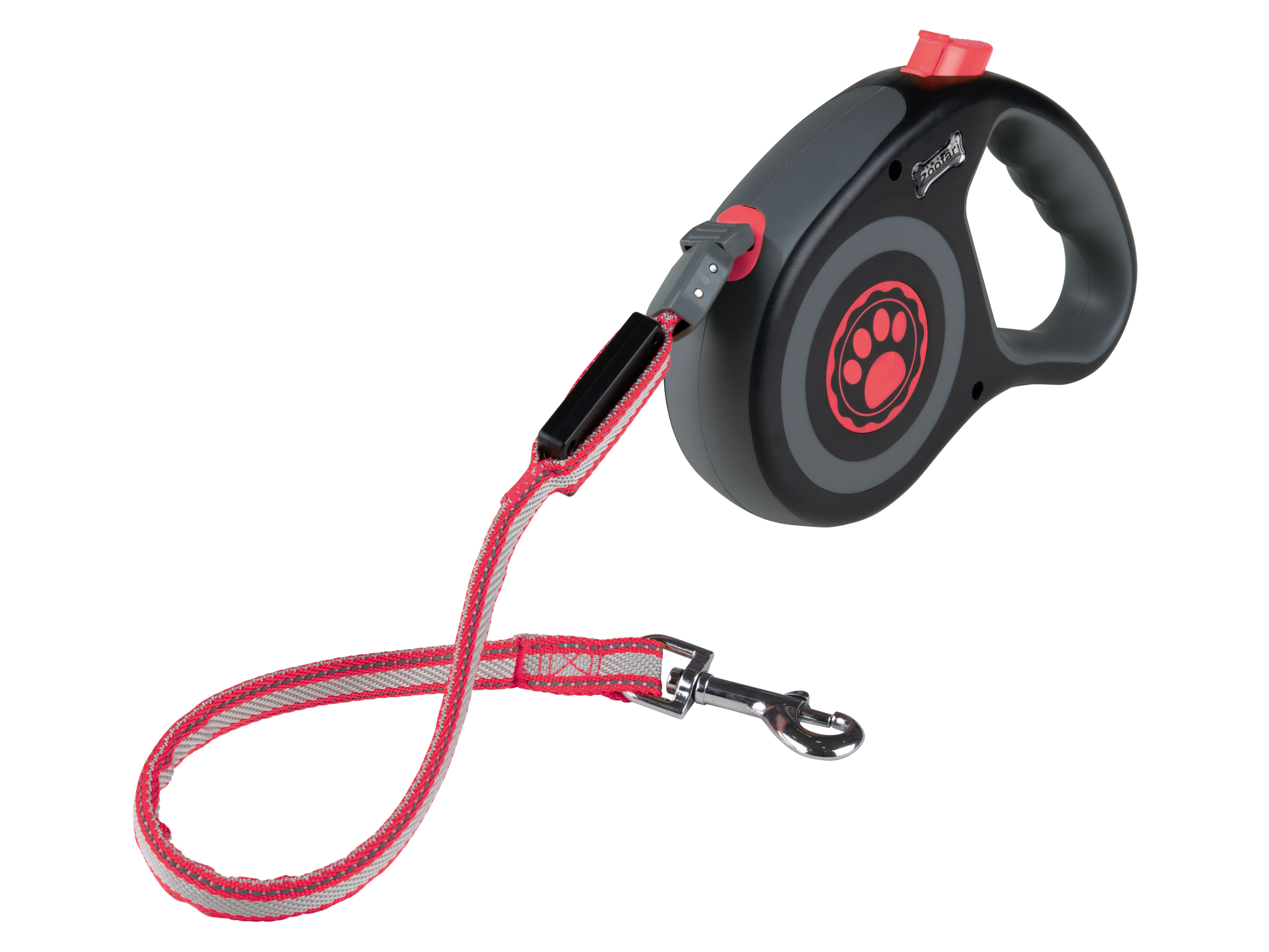 zoofari® Hundeleine mit Rückzugsmechanismus (pink, groß)““ | pink Max. Hundegewicht: 20 / 35 kg Größe: klein: XS, S groß: M, L Material: Kunststoff Maße: Länge: max. 5 m klein: ca. 182 x 121 x 38 mm groß: ca. 202 x 140 x 42 mm Gewicht: klein: ca. 303 g groß: ca. 400 g““