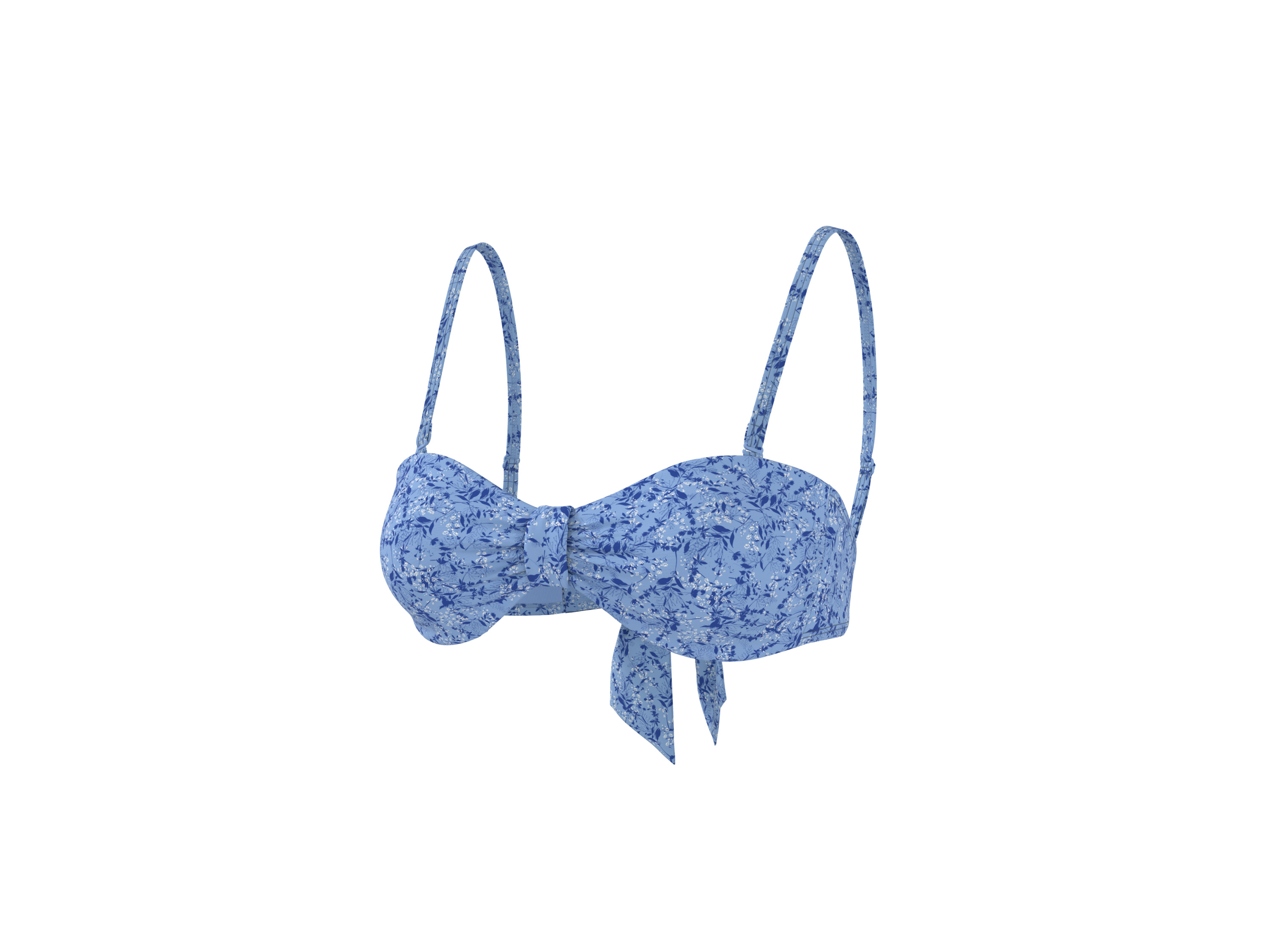 CRIVIT Damen Bikini-Oberteil / Bikini-Unterteil / Bandeau-Bikini-Oberteil (Hellblau, S(36/38)) - Farbe: blau