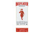 Eine Flasche Beefeater London Dry Gin mit der Abbildung eines Beefeater.