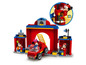 LEGO Disney Mickey Mouse Feuerwehrstation mit Feuerwehrauto und Figuren.