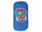 Ein blauer Schlafsack mit Paw Patrol Logo.