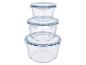 SILVERCREST® Frischhaltedosen-Sets glas (rund 3er-Set)