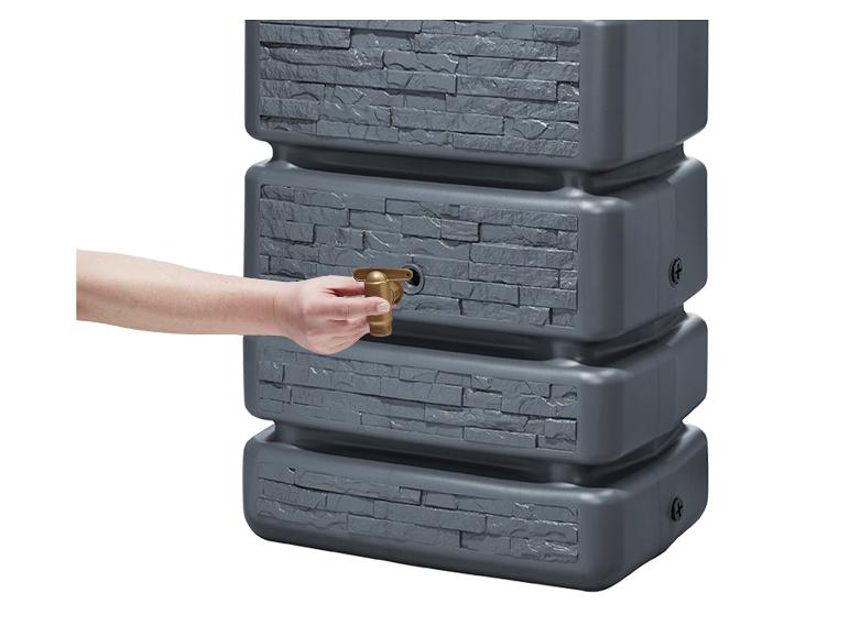Regentonne »SLIM STONE DECOR«, 350 l