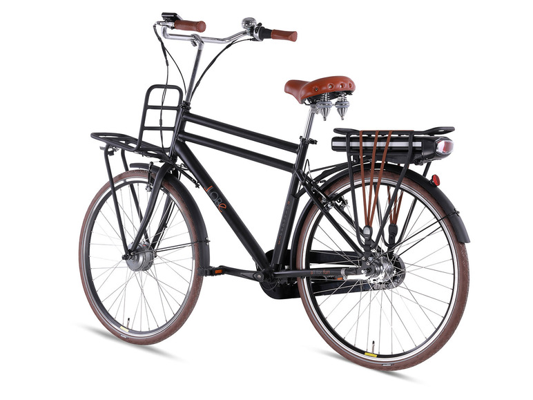 Gehe zu Vollbildansicht: Llobe City E-Bike 28" Rosendaal 3 Gent, schwarz - Bild 4