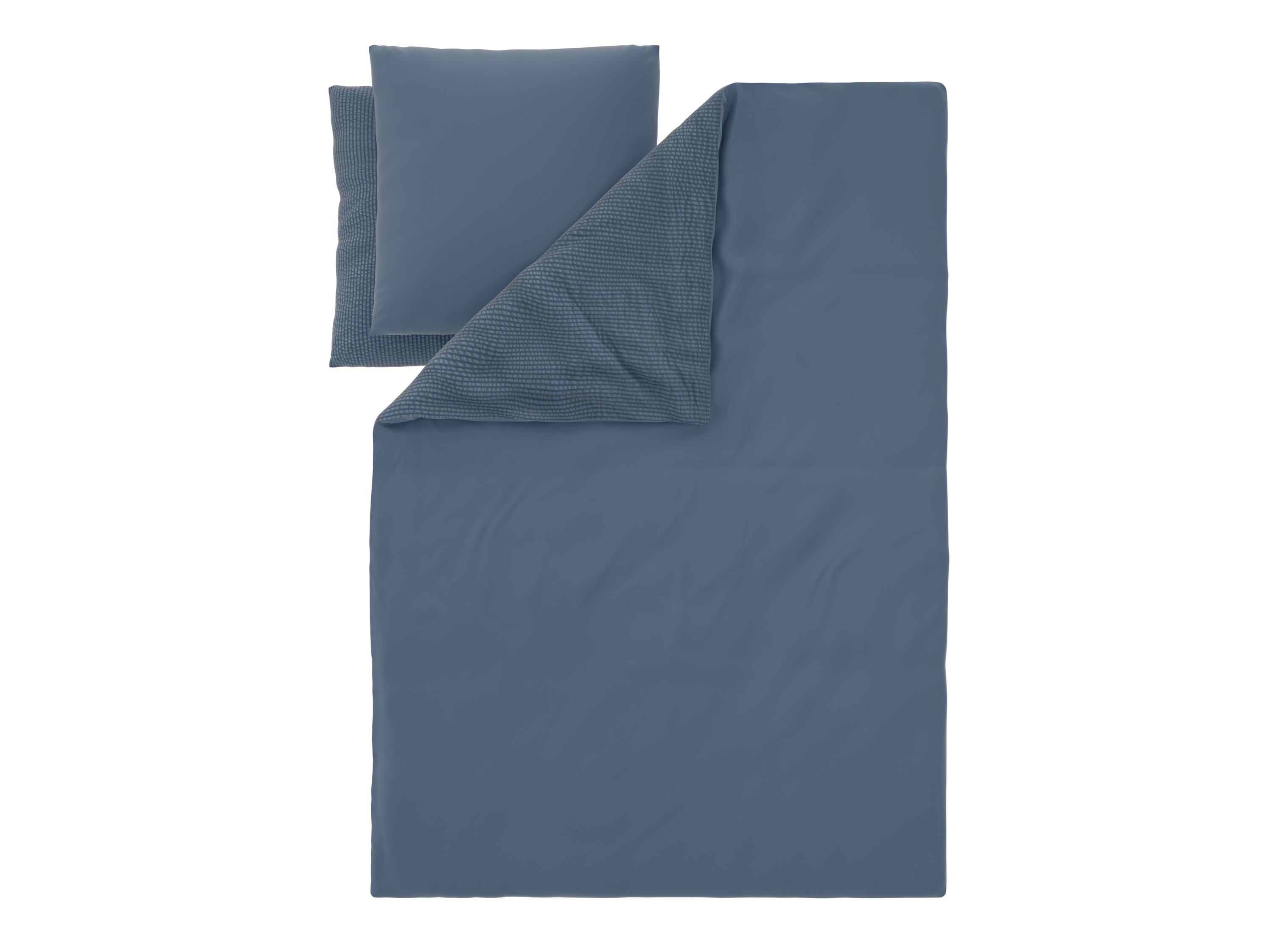 LIVARNO® Bettwäsche Mikrofaser Seersucker, 200 x 220 cm (Blau) – Bild 3 von 4
