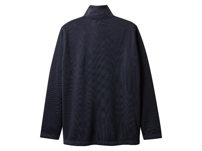 Schwarzer Rollkragenpullover mit Reißverschluss, Rückansicht